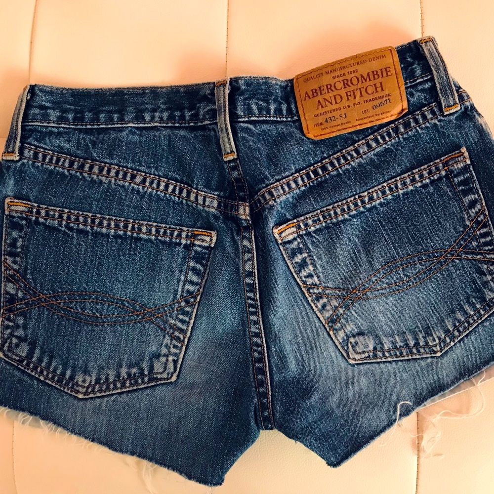vintage abercrombie & fitch denim shorts